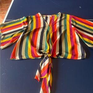 Adrienne Multicolor Striped Blouse